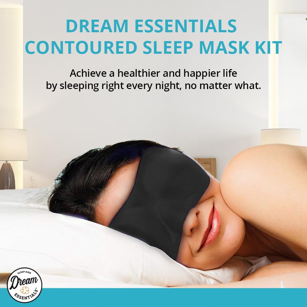 Wild Essentials Sweet Dreams Comfortable & Contoured Sleep Mask Kit with Carry Pouch and Moldex Ear Plugs, Travel Set, Gift