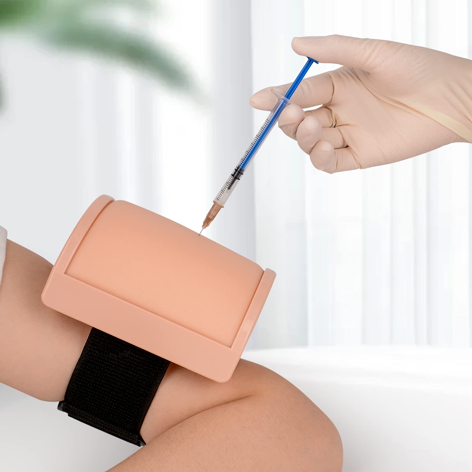 Medarchitect Intramuscular Injection Training Pad Model with 3 Skin Layers IM, SQ, ID Injection Simulator Practice Tool for Medi