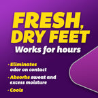 SILKA Odor Fighting Foot Powder & Shoe Deodorizer with Corn Starch Powder, Talc & Cooling Beads for Lasting Freshness, Absorbs S
