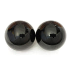 Top Chi Black Obsidian Baoding Balls with Carry Pouch for Hand Therapy, Exercise, and Stress Relief (Medium 1.5 Inch)