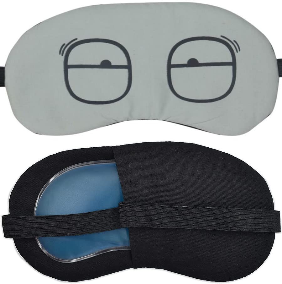 Ice Gel Sleeping Eye Mask For Resting Insomnia Meditation (Grey)