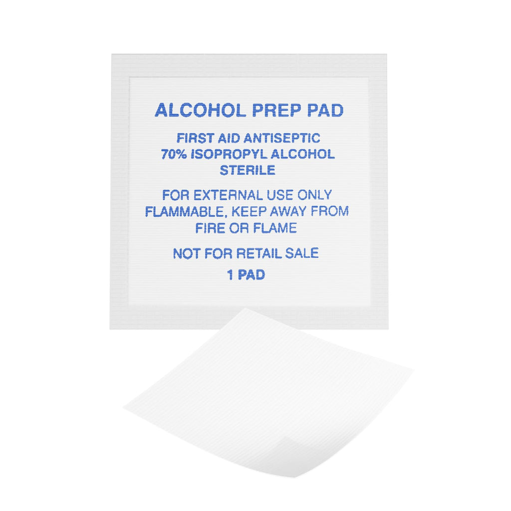 Biopure Alcohol Prep Pads - 400 Count Sterile Medium Isopropyl Alcohol Swabs Individually Wrapped | First Aid Medical Pads for G