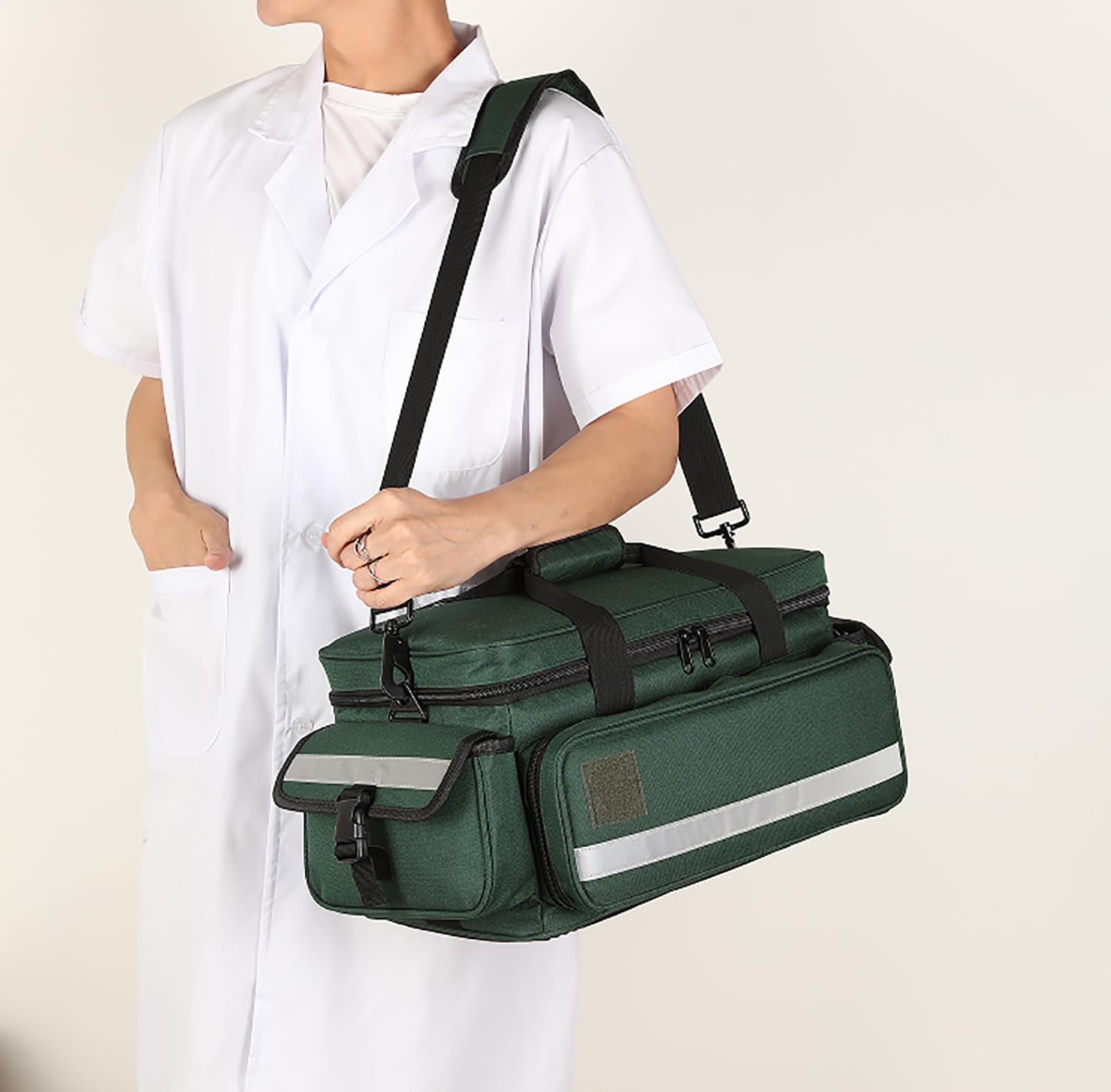 Be-Better First Aid Bag,Medical Bag,First Responder Bag for Trauma,Medical Bag Organizer with Detachable Dividers for Nurses,Hom