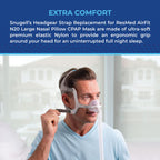 Replacement Straps for AirFit ResMed N20 Large Nasal Pillow CPAP Mask by Snugell (2-Pack)