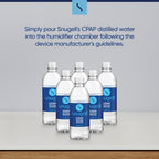 Distilled Water for CPAP Machines (6-Pack, 16.9 oz)