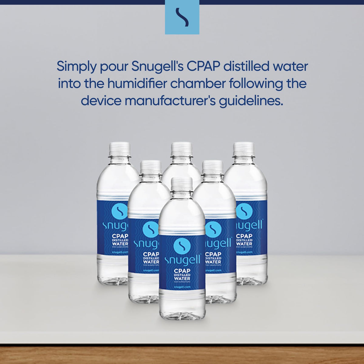 Distilled Water for CPAP Machines (6-Pack, 16.9 oz)