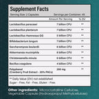 Christensenella Minuta and Akkermansia, Bifidobacterium longum, 8 Probiotic Strains, 50 Billion CFU with Cranberry Extract, Gut Health & Immune Support