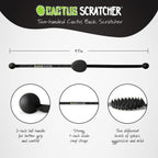Cactus Scratcher Original Back Scratcher for Itching Relief, 2-Sides with Aggressive & Soft Spikes, Long Handheld Scratchers for