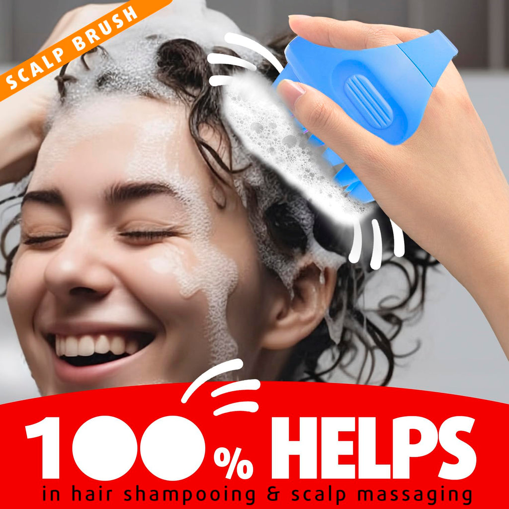Cbiumpro Scalp Massager, Hair Shampoo Brush, Scalp Brush, Scalp Scrubber for Dandruff Removal, Ultra Soft Silicone Scalp Exfolia