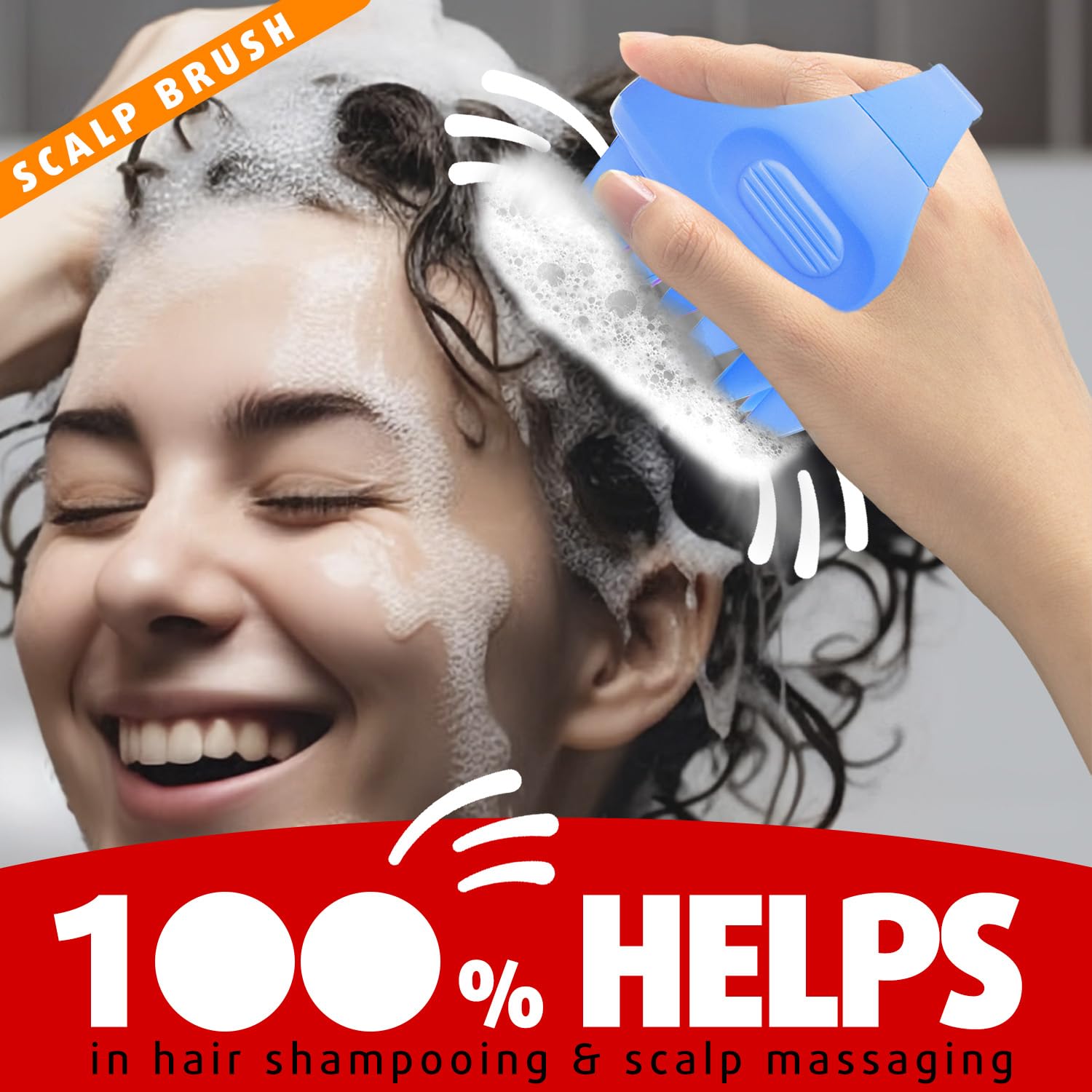 Cbiumpro Scalp Massager, Hair Shampoo Brush, Scalp Brush, Scalp Scrubber for Dandruff Removal, Ultra Soft Silicone Scalp Exfolia