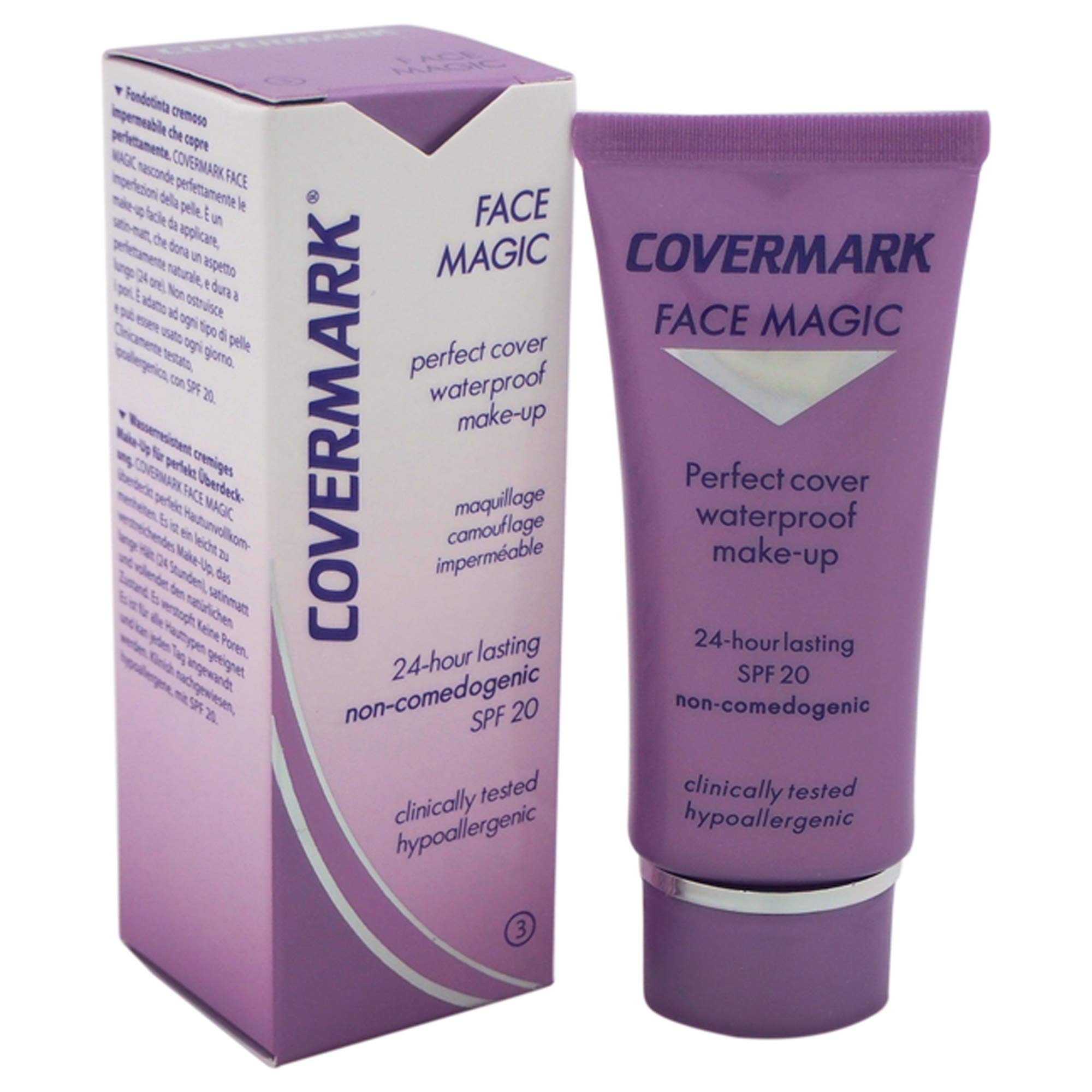 Covermark Womens # 3 SPF 20 Face Magic Waterproof Make-Up, 1.01 Ounce