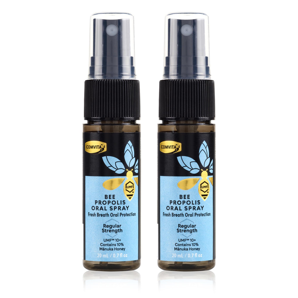 Comvita Bee Propolis Throat Spray - Natural Immune Support, Soothing Mint Flavor with New Zealand UMF 10+ Manuka Honey, Antioxid