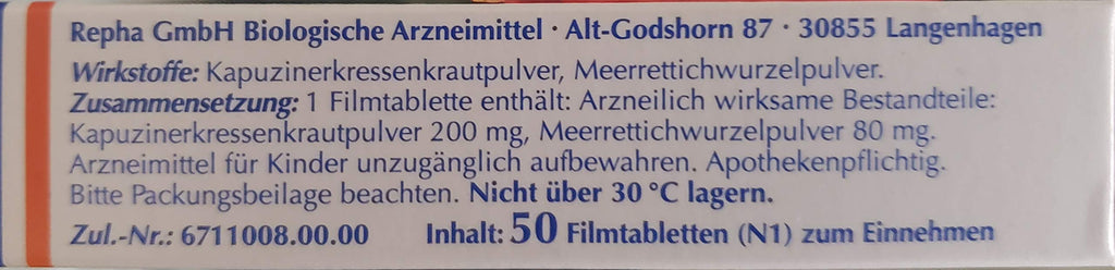 Angocin Anti-Infek N 50 Tablets Made in Germany