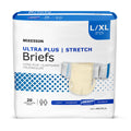 McKesson Ultra Plus Stretch Briefs, [80 Count], L/XL, 48-66 in. Incontinence Adult Diapers, Heavy Absorbency, Unisex, Disposable