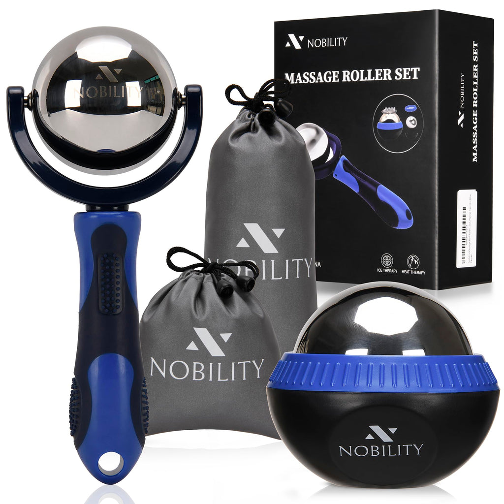 Nobility Massage Ball Roller- Ice Cold and Hot for Deep Tissue and Sore Muscle Relief of Stiffness and Stress, Body, Neck, Back,