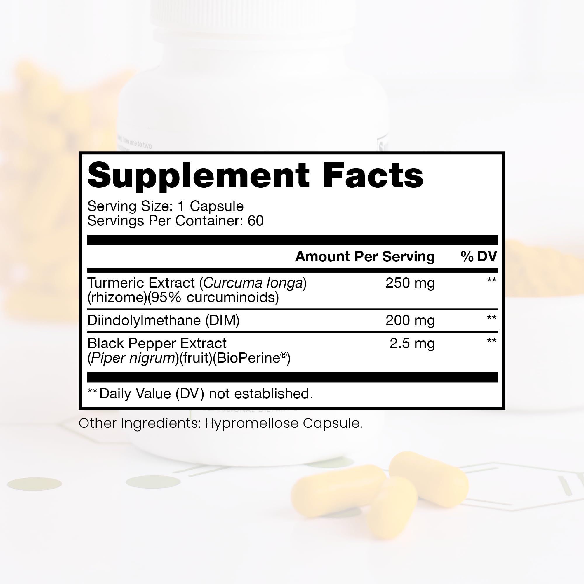 Pure TheraPro Rx DIM 3+ | 60 Vegan Caps - 2 Month Supply | DIM, Curcumin & BioPerine, Supports Healthy Estrogen Metabolism in Me