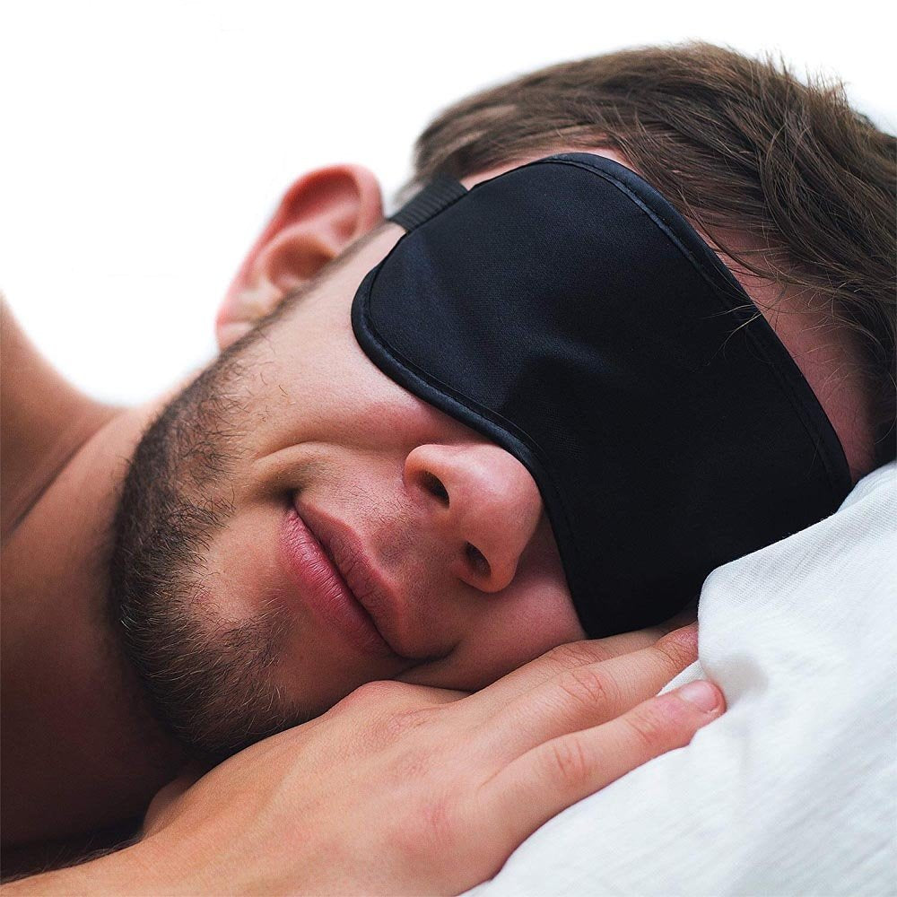 Spiderjuice Elastic Black Color Eyemask Cover With Hot And Cold Gel For Sleeping Relaxing Rest Therapy Insomnia Migraine Headach
