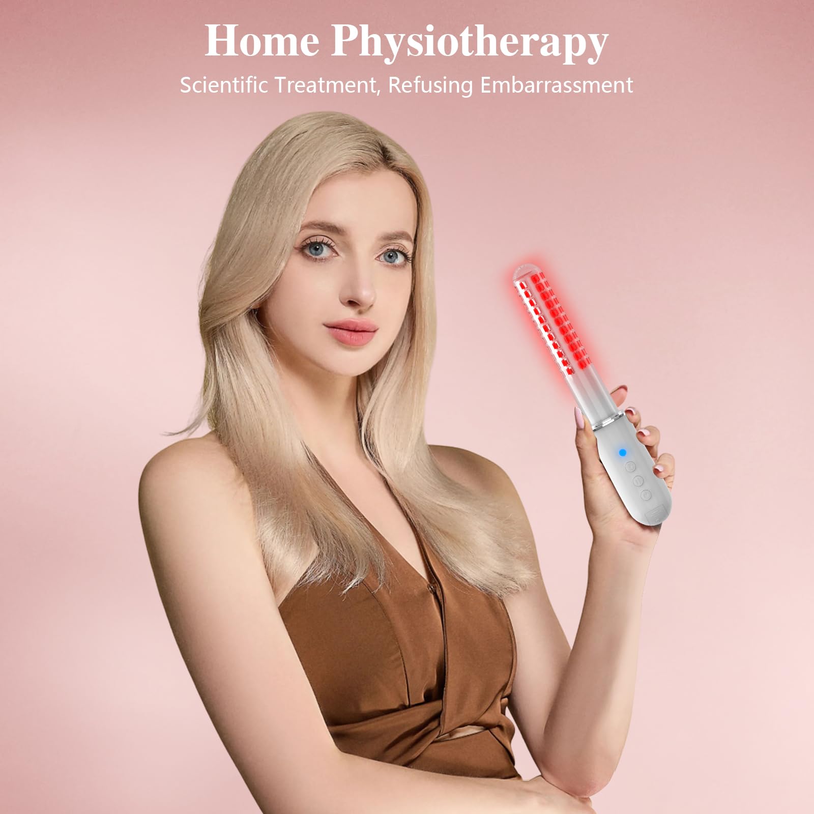 Vaginal Rejuvenation Wand,Red & Blue Led Light Therapy Device