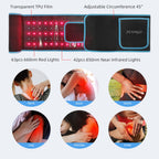 Red Light Therapy Infrared Light Therapy Wrap Belt for Body Pain Relief Wearable Large Pad for Waist Back Stomach Muscle Repair,