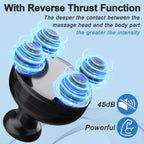 DEITY 4 Heads Handheld Massage Gun Deep Tissue, Electric Body Massager, Percussion Muscle Massager for Easing Shoulder and Back