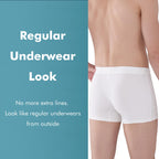 AIRCUTE Washable Absorbent Urinary Incontinence Underwear for Men, Soft Leak Proof Boxer Briefs for Bladder Leakage 60ML (Medium