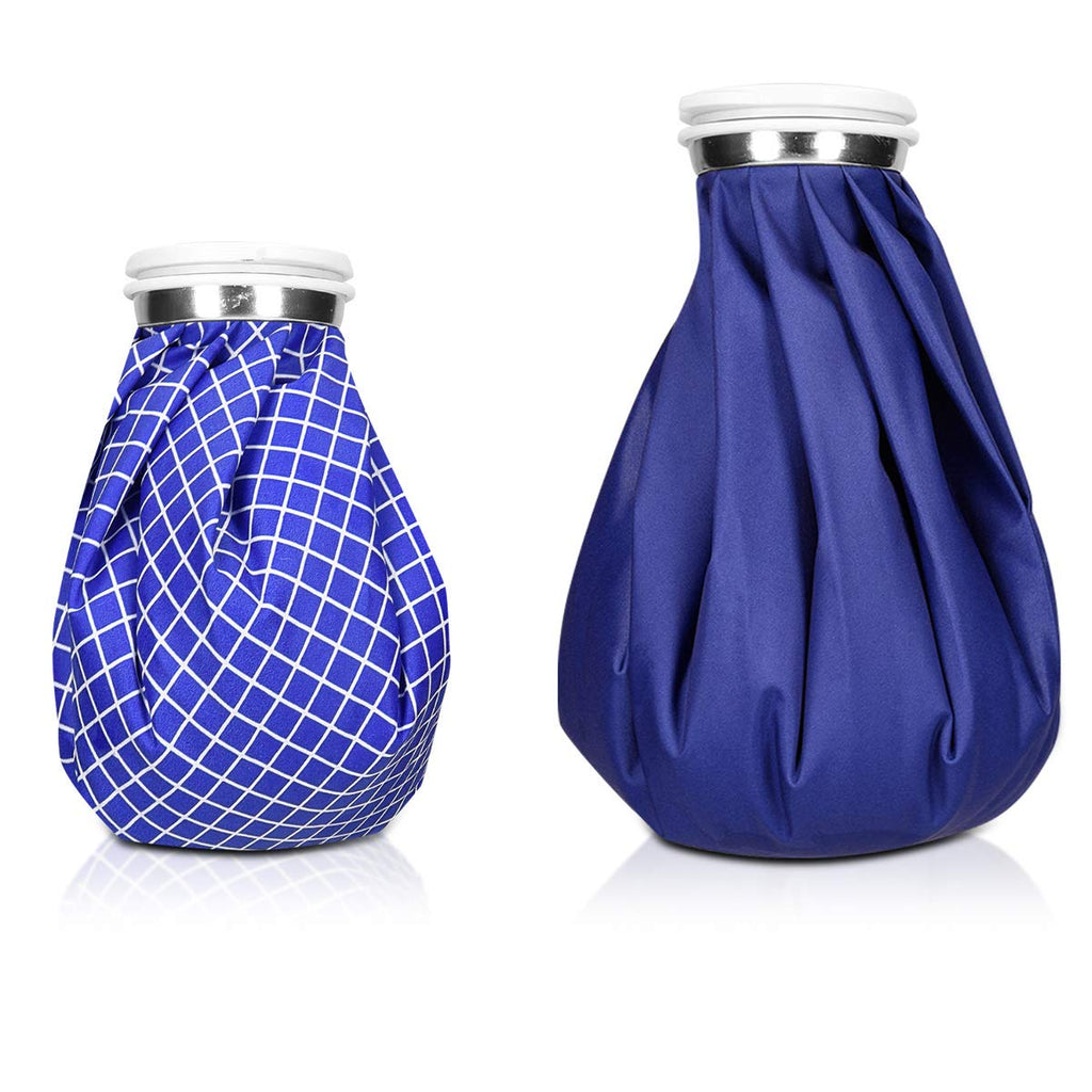Navaris Set of Hot and Cold Bags - Reusable Ice Bag Hot Water Bottle for Knee, Back, Shoulder