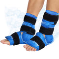 Atsuwell Ankle Ice Pack Wrap 2 Pack, Reusable Ice Packs Ankle Cold Compression, Soft Plush Lining Gel Cold Pack for Foot, Flexib