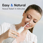 medcodes Neti Pot Sinus Rinsing, Cordless Nasal Irrigation System Nasal Rinse Bottle Cleaner Machine, Electric Sinus Rinse Syste