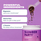 Love Sweat Fitness Sleep Boost Powder | Slumber Party Chocolate | Improves Sleep, Supports Muscle Recovery | Vegan, Gluten Free,