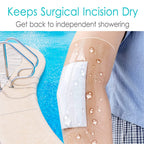 Waterproof Dialysis Port Shower Cover Pd Catheter Shower Shields Dialysis Catheter Shower Protector 8x8 Picc Line Adhesive Banda