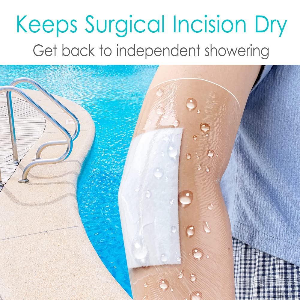 Waterproof Dialysis Port Shower Cover Pd Catheter Shower Shields Dialysis Catheter Shower Protector 8x8 Picc Line Adhesive Banda