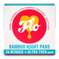 FLO Organic Bamboo Period Pads for Women, Biodegradable, Winged, Feminine Care, Organic Menstrual Products, Plant-Based, Plastic