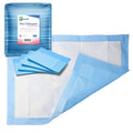 Emerald Incontinence Underpads, 50 Pads, Waterproof Plastic Backing, Highly Absorbent Cotton Fluff, Non-Skid, for Bedwetting, Pe