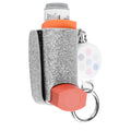 Beautyflier Asthma Inhaler Holder Keychain Retractable Clip PU Leather Travel Handy Holder for Kids and Adults, Inhaler Not Incl