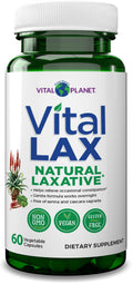 Vital Planet - Vital Lax Natural Laxative Cleanse Supplement for Occasional Constipation, with Magnesium Hydroxide, Slippery Elm