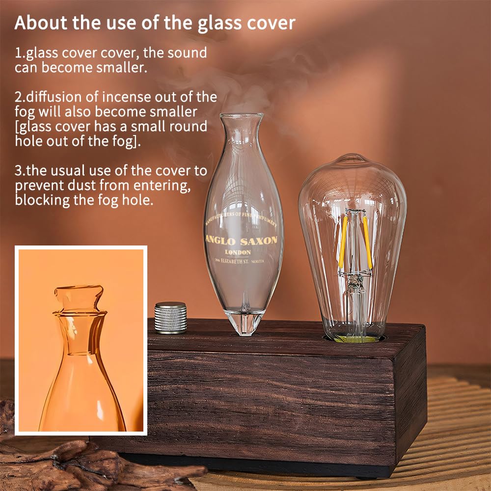 BAUSATZ Essential Oil Diffuser for Home Waterless Diffuser Infuser Aroma Diffuser Waterless Essential Oil Diffuser Oil Machine S