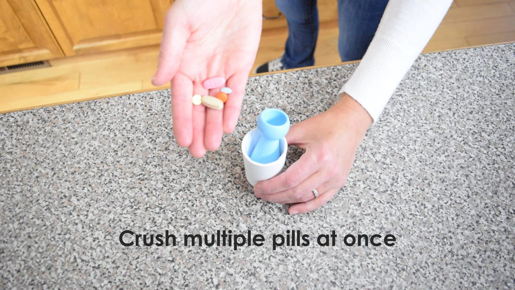 EQUADOSE Pug Pill Crusher and Grinder, Easily Crushes Pills or Tablets into Fine Powder, Perfect for Feeding Tubes, Pet Medicati