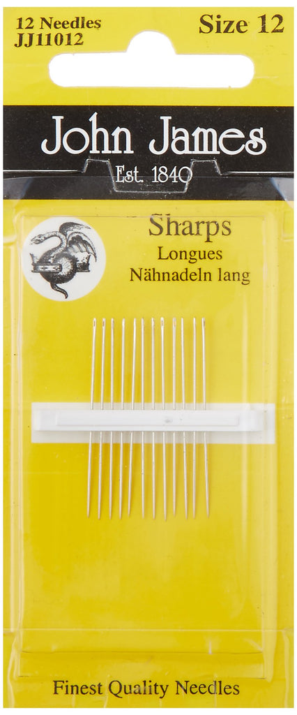 John James Needle Sharps Size 12 pc
