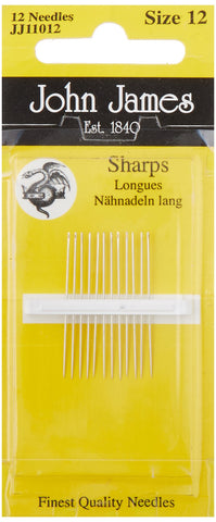 John James Needle Sharps Size 12 pc