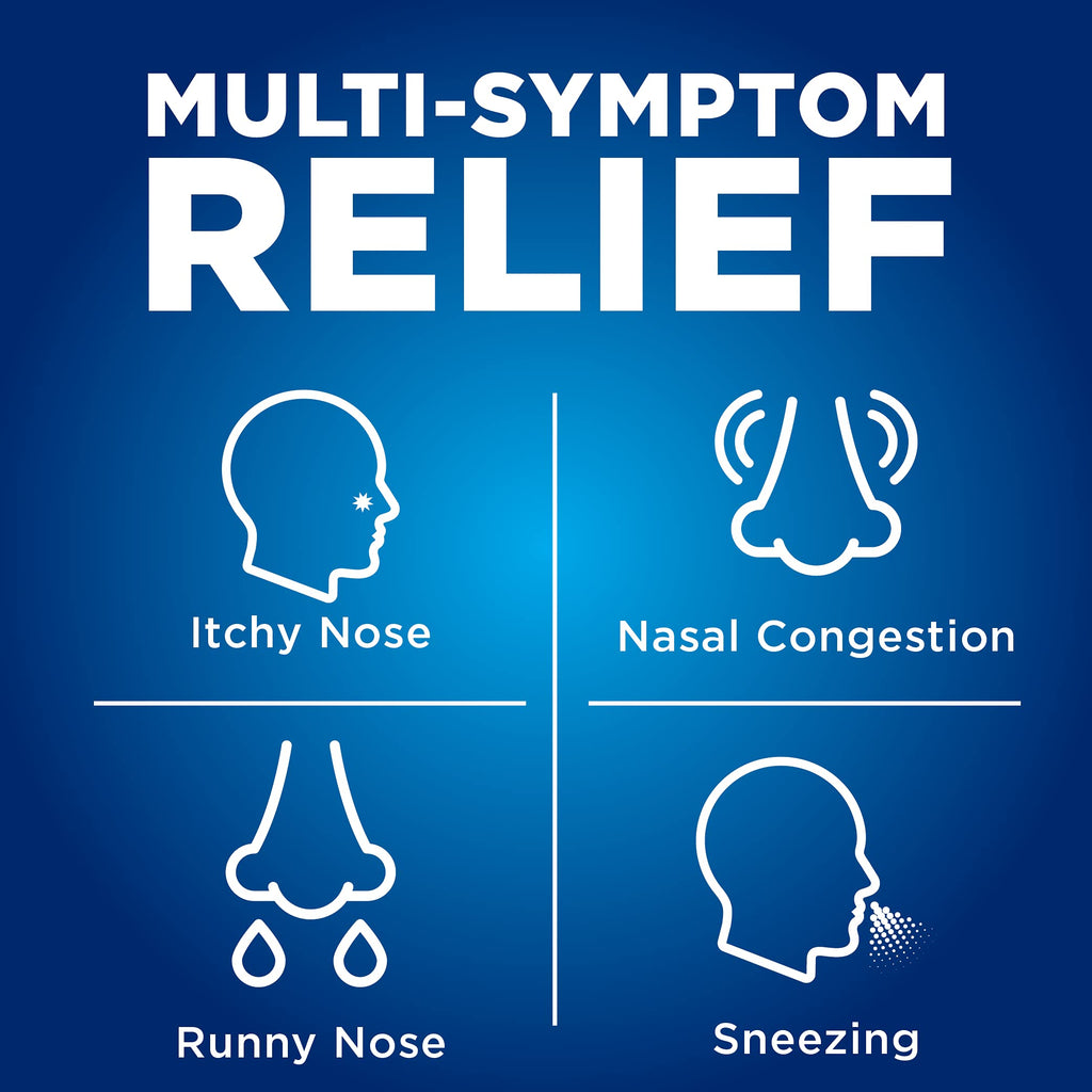Amazon Basic Care Multi-Symptom Triamcinolone Acetonide Nasal Allergy Spray, 55 mcg, 0.57 fl oz (Pack of 2)