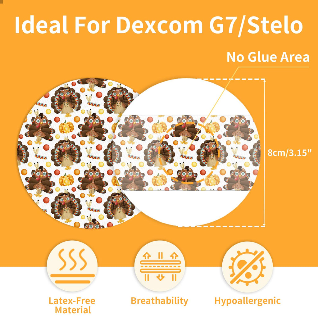 20Pcs G7 Over Patches & Stelo Overpatches Waterproof & Sweatproof, Latex-Free Hypoallergenic,15 Days Long-Stay CGM Sensor Covers