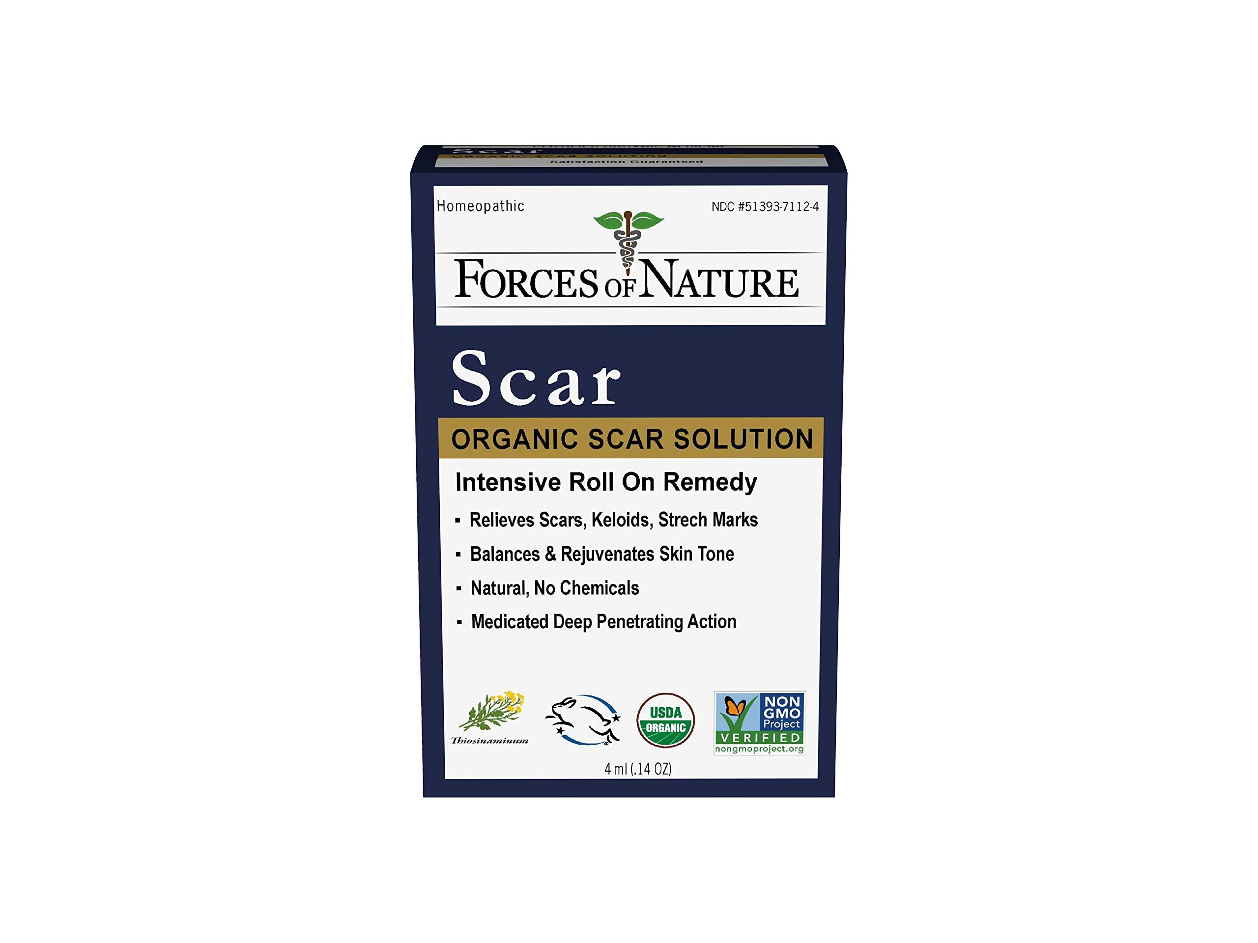 Forces Of Nature, Medicine Scar Control Rollerball Organic, 0.14 Fl Oz