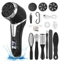 Electric Callus Remover for Feet with Vacuum, Professional Pedicure Tools Kit, Rechargeable Waterproof Foot File for Foot Care D