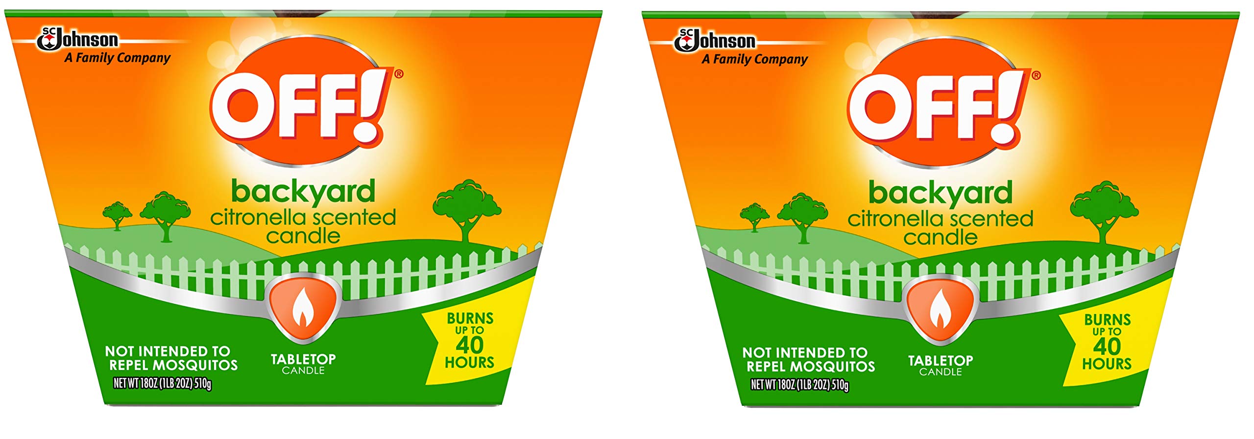 Off! Citronella Bucket Insect Repellent Candle, 18 oz-2 Pack