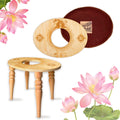 Sama Handcraft Seat for Yoni in a Luxury Package-Devi Steaming Wooden SEAT with Engraved Pictures of Goddess Yoga and Muladhara 