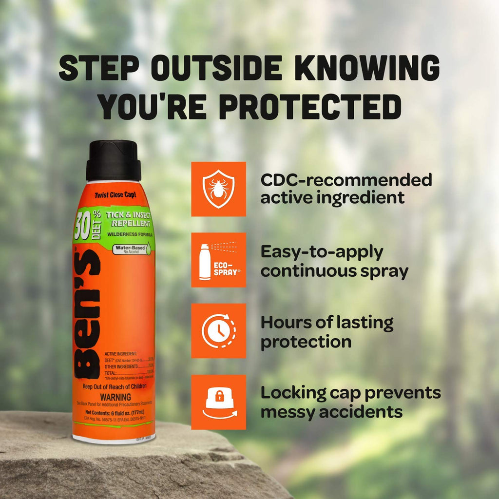 Bens Tender 0006-7178 6OZ 30% Deet Repellent, eco-spray, single item