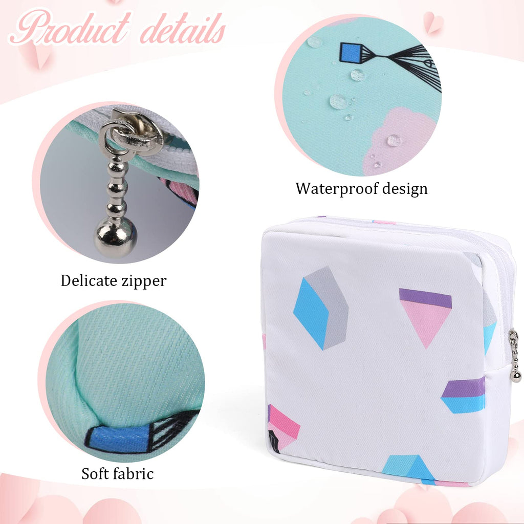 Vin Beauty 3pcs Period Bag,Period Pouch,Sanitary Napkin Storage Bag, Portable Reusable Menstrual Pads Bags,Tampon Storage Pouch
