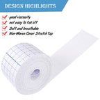 Nuanchu 2 Rolls Non-Woven Cover Roll Stretch Tape Non-Woven Adhesive Bandages Breathable Bandage Tape Cohesive Wrap Bandages Pro