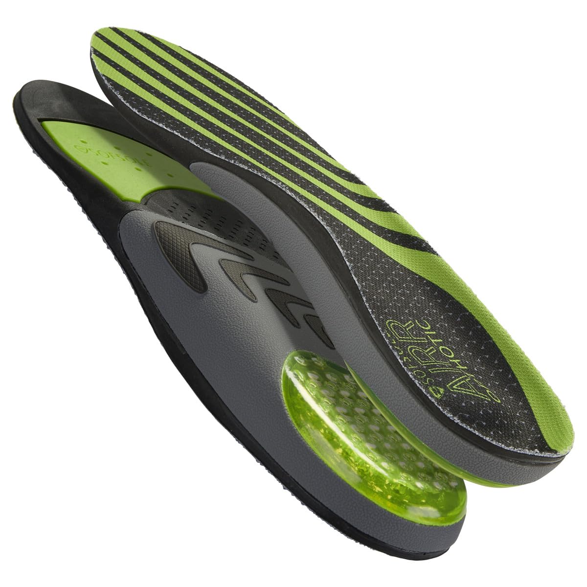 Sof Sole mens Airr Orthotic Support Full-length Insole, Green, 7-8.5 US