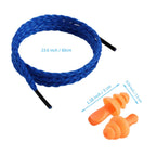 100 Pairs Corded Ear Plugs Silicone Noise Reducing Blocking Cancelling Soft Reusable Rubber Hearing Protection Earplugs for Slee